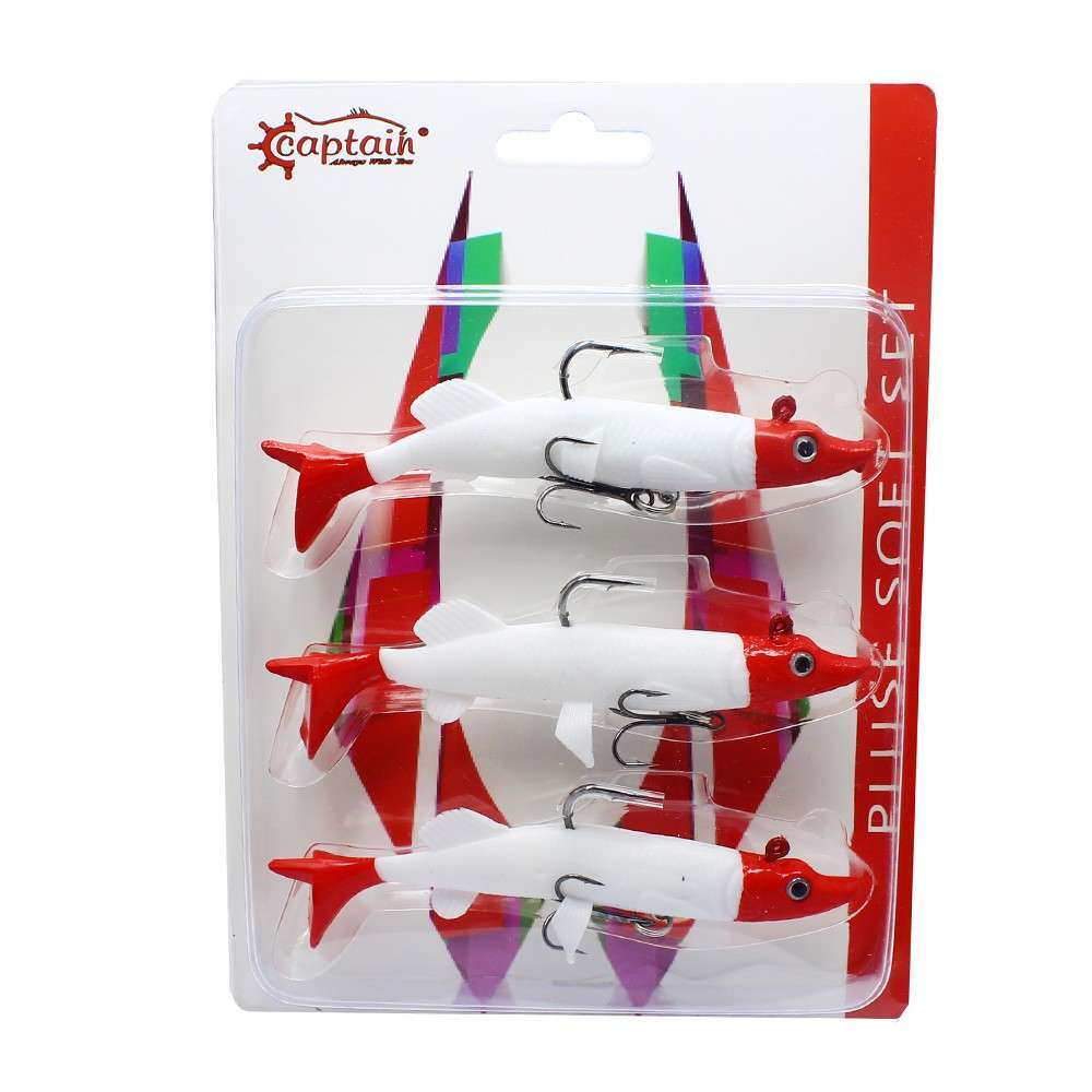Captain 3067 Pluse Soft 12cm Turna Silikonu 3lü Set Suni Yem - 1