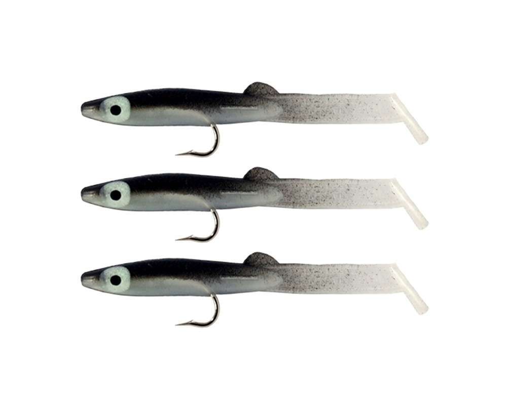 Captain 3525 Eel Fish 75cm Silikon Zargana Suni Yem 3lü Paket - E16 BLACK