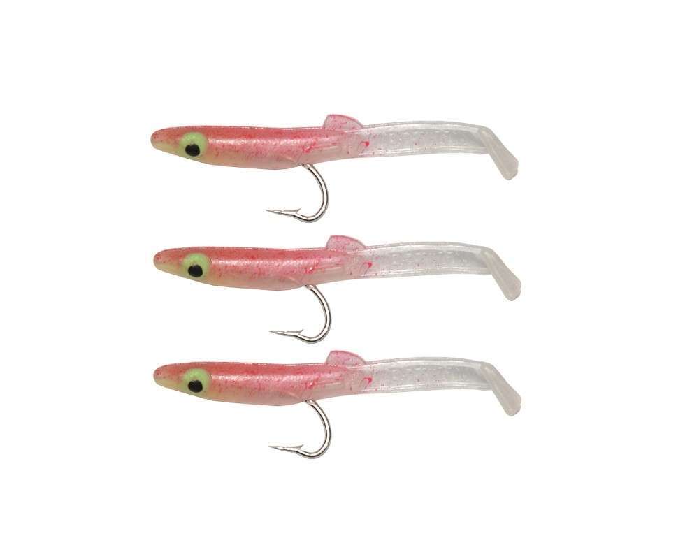 Captain 3526 Eel Fish 5cm Silikon Zargana Suni Yem 3lü Paket - E07 RED