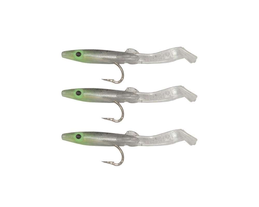 Captain 3526 Eel Fish 5cm Silikon Zargana Suni Yem 3lü Paket - E16 BLACK