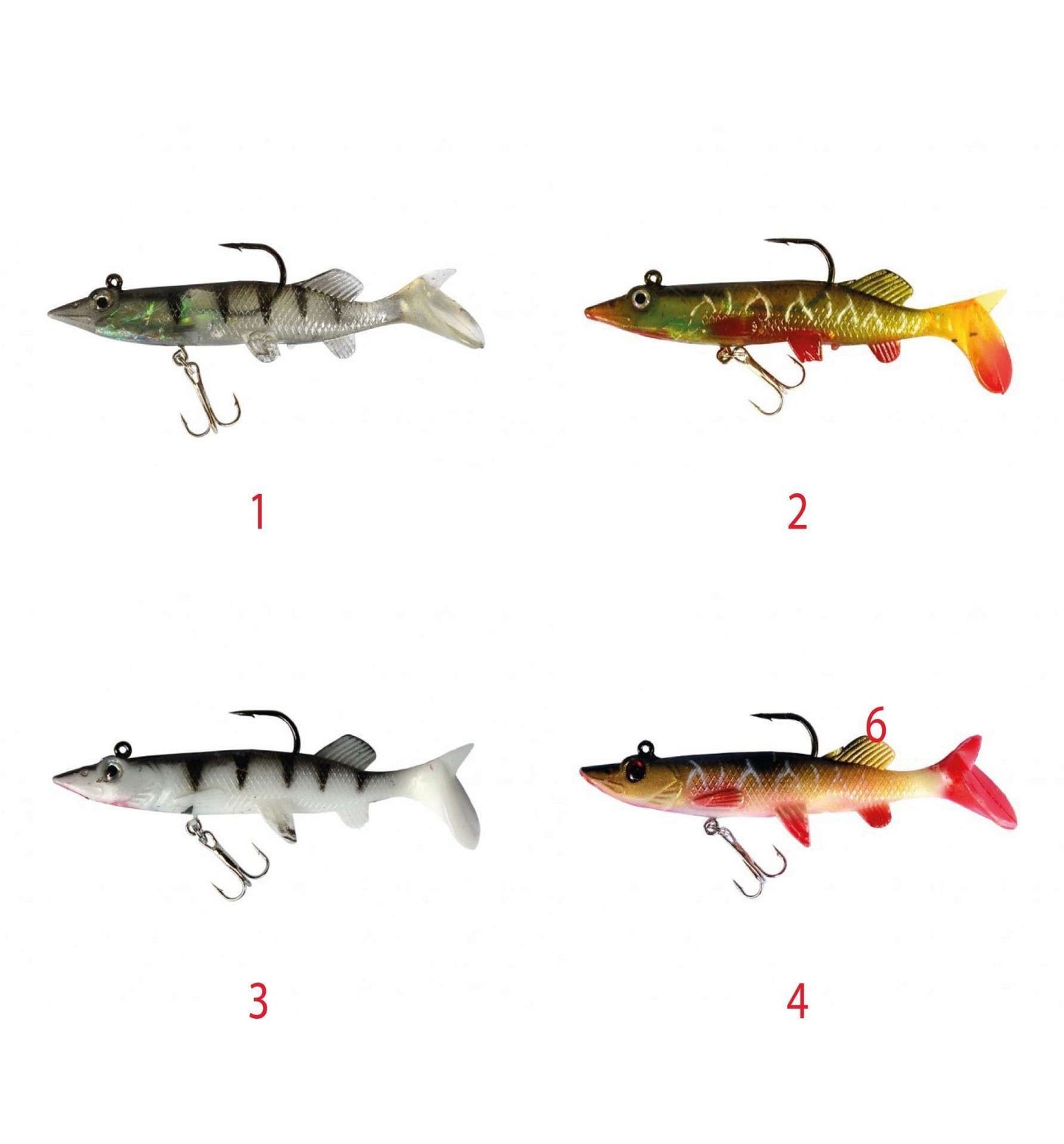 Captain 3546 Steady Pike Soft 10cm Turna Silikonu Suni Balık - 1