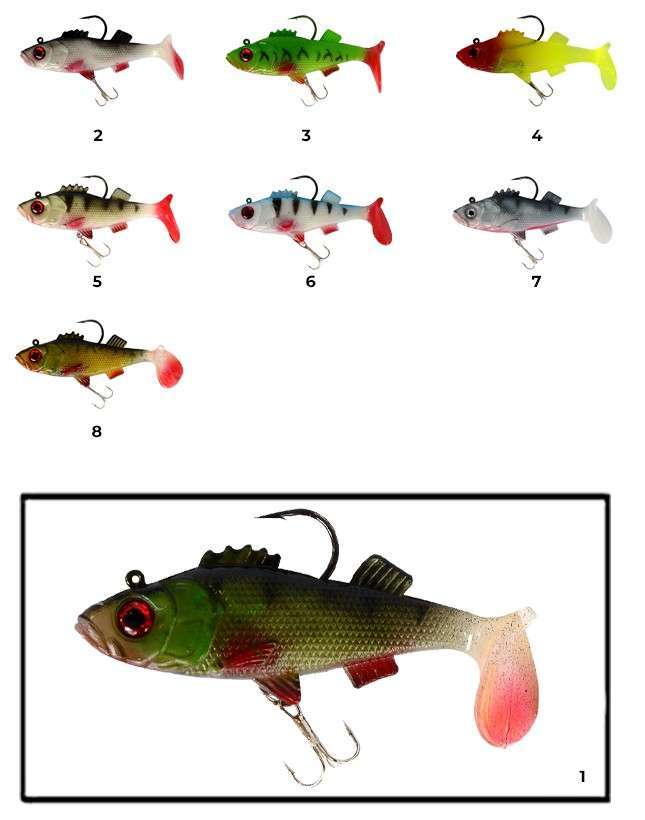Captain 3549 Bebeto Soft 10cm Levrek Silikonu Suni Balık - 1