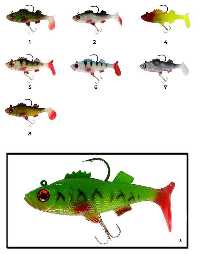 Captain 3549 Bebeto Soft 10cm Levrek Silikonu Suni Balık - 3