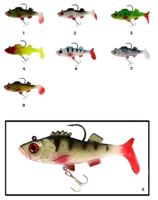 Captain 3549 Bebeto Soft 10cm Levrek Silikonu Suni Balık - 5