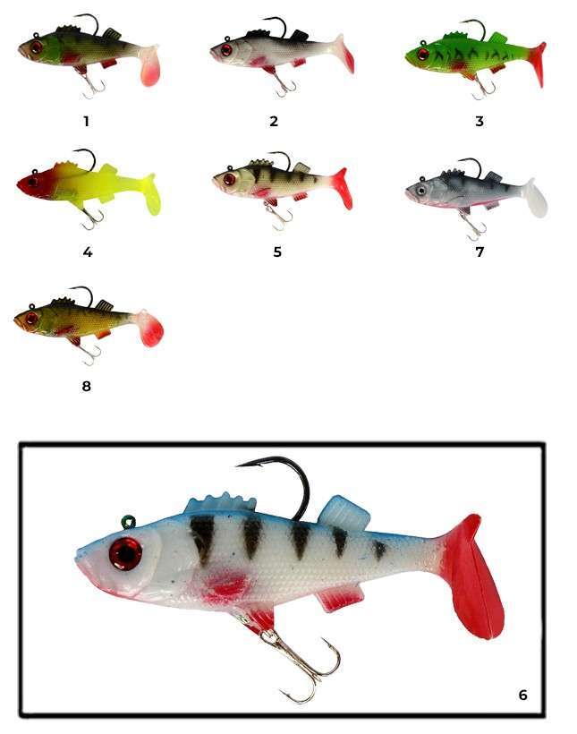 Captain 3549 Bebeto Soft 10cm Levrek Silikonu Suni Balık - 6