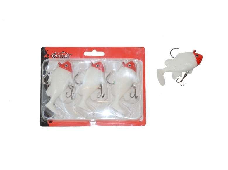 Captain 3563 Orient Soft 9cm Levrek Silikonu 3lü Set Suni Balık - 1