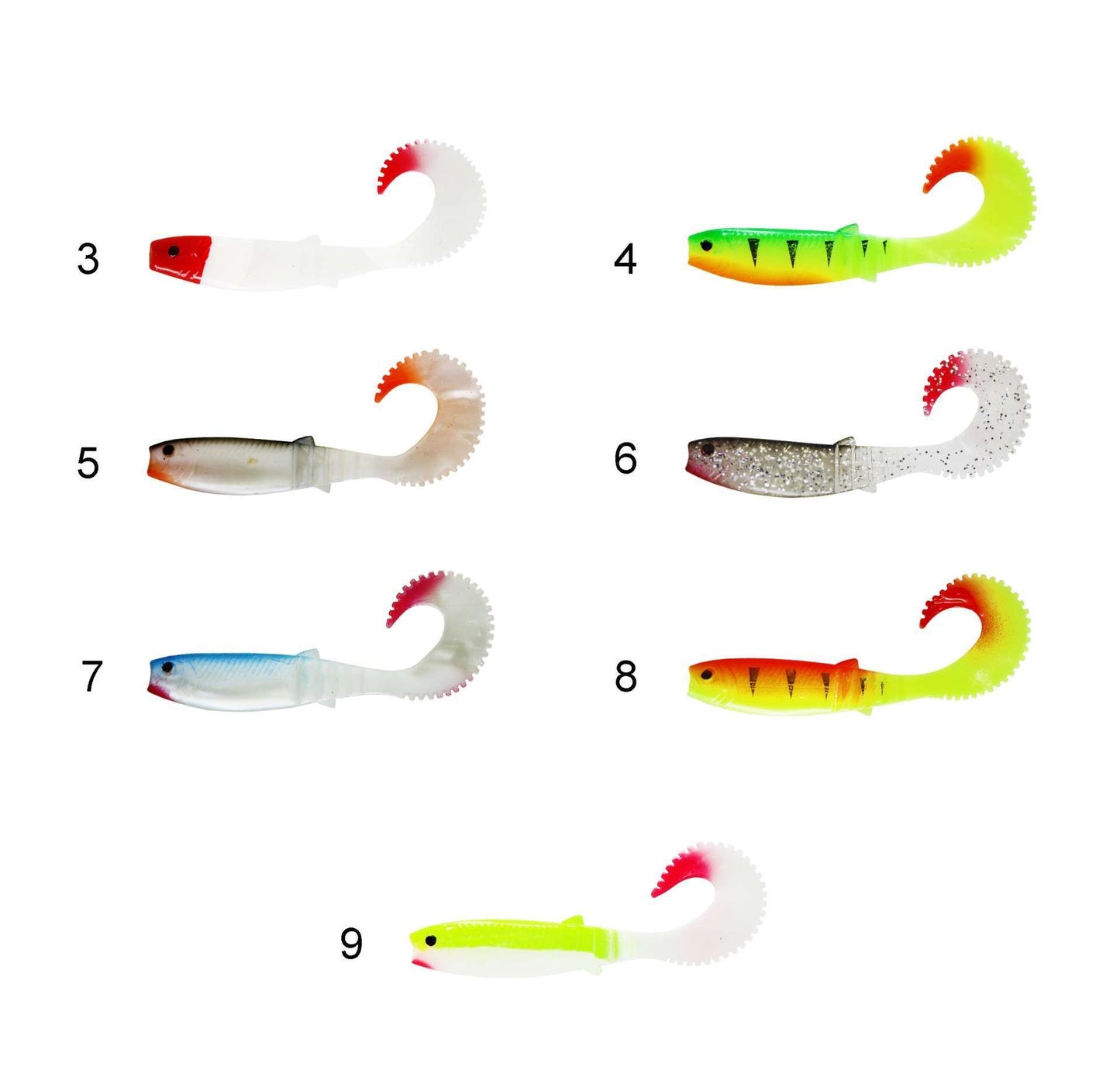 Captain 3571 Taifun Soft 10cm Levrek Silikonu 5li Paket Suni Yem - 9