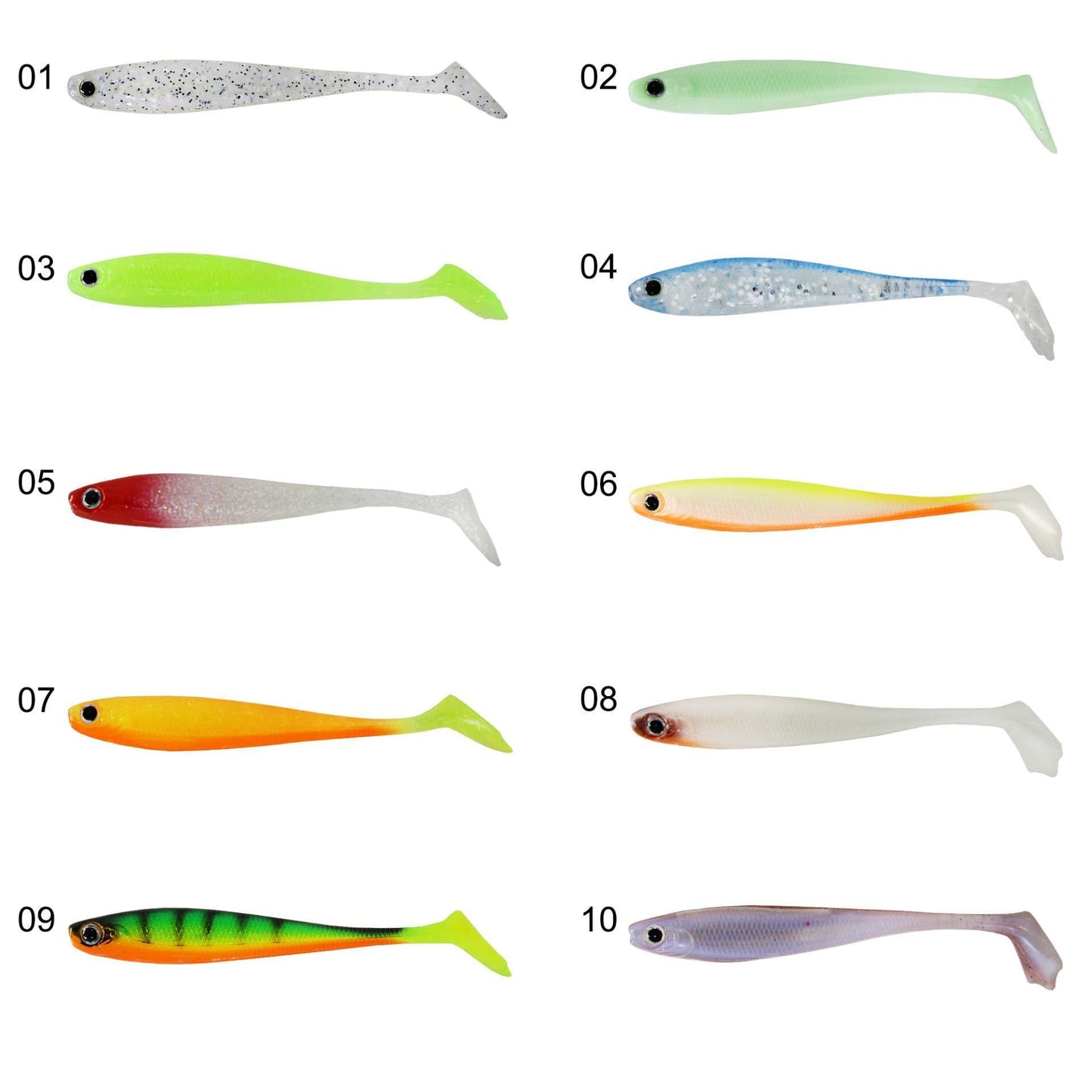 Captain 3587 Dagi Duck Shad 9cm 7gr Levrek Silikonu 5li Paket Suni Yem