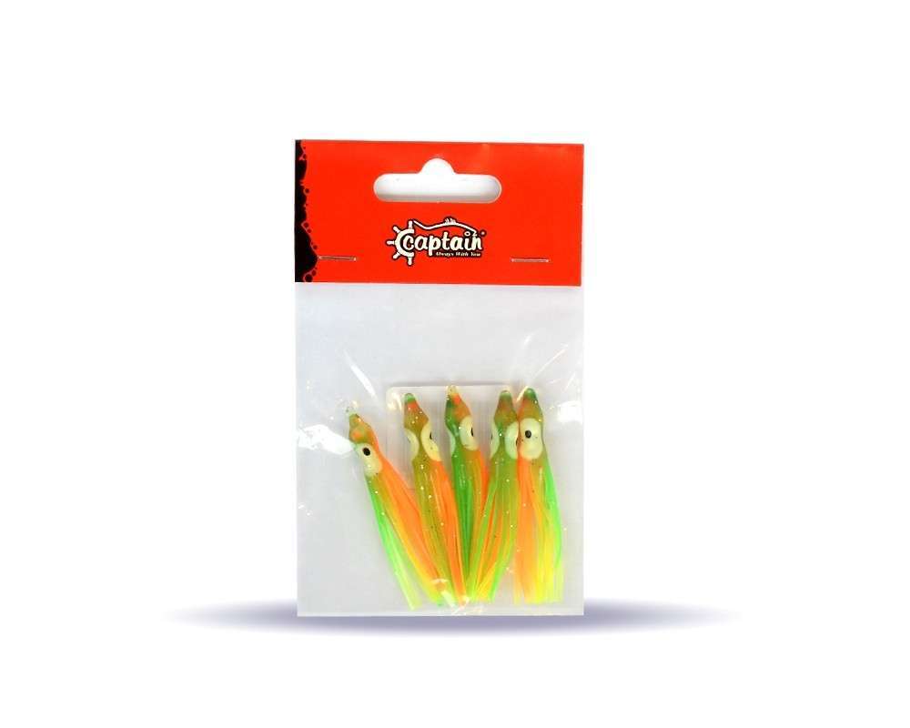Captain 3593 Octopus Pride 5cm Ahtapot Sübye 5li Paket Suni Yem - 005