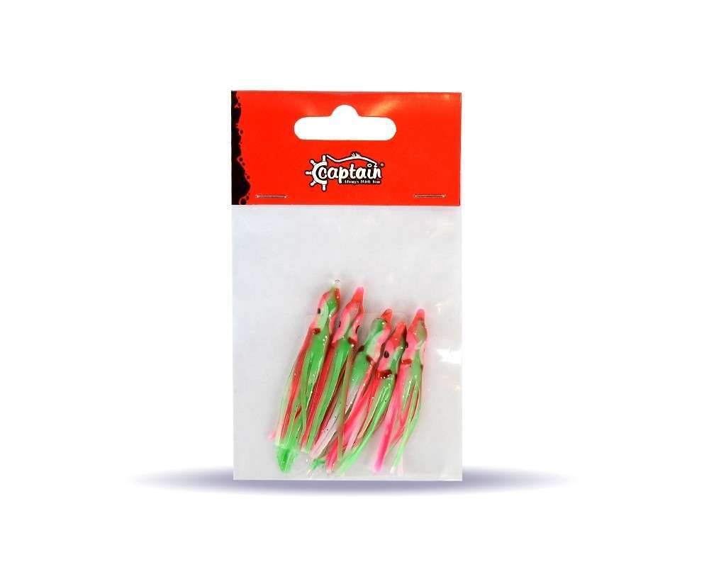 Captain 3593 Octopus Pride 5cm Ahtapot Sübye 5li Paket Suni Yem - 066