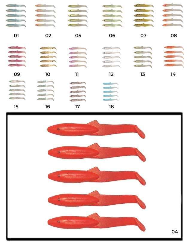 Captain 3595 Elegant 35cm Silikon Zargana 5li Paket Suni Yem - 04