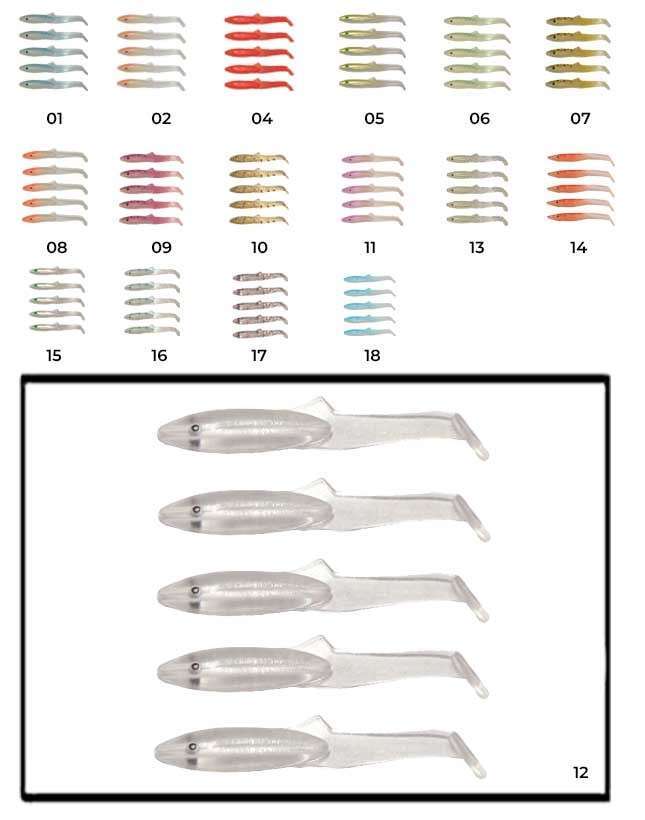 Captain 3595 Elegant 35cm Silikon Zargana 5li Paket Suni Yem - 12