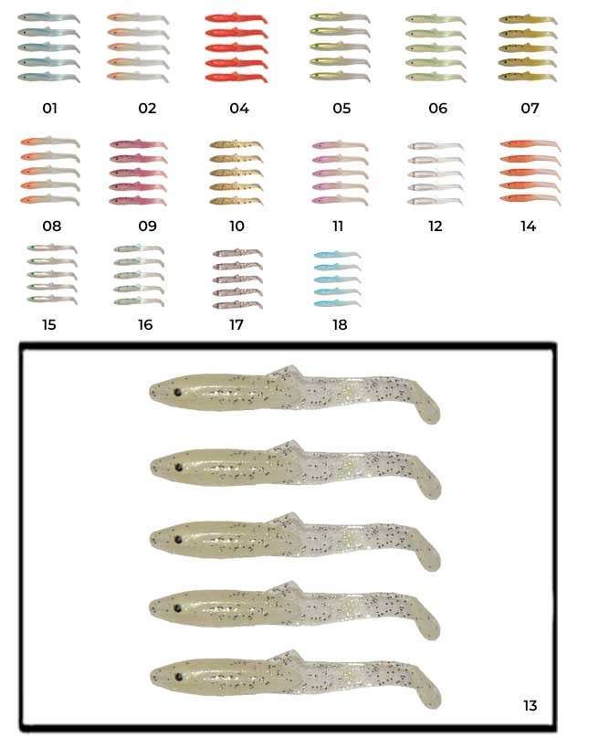 Captain 3595 Elegant 35cm Silikon Zargana 5li Paket Suni Yem - 13
