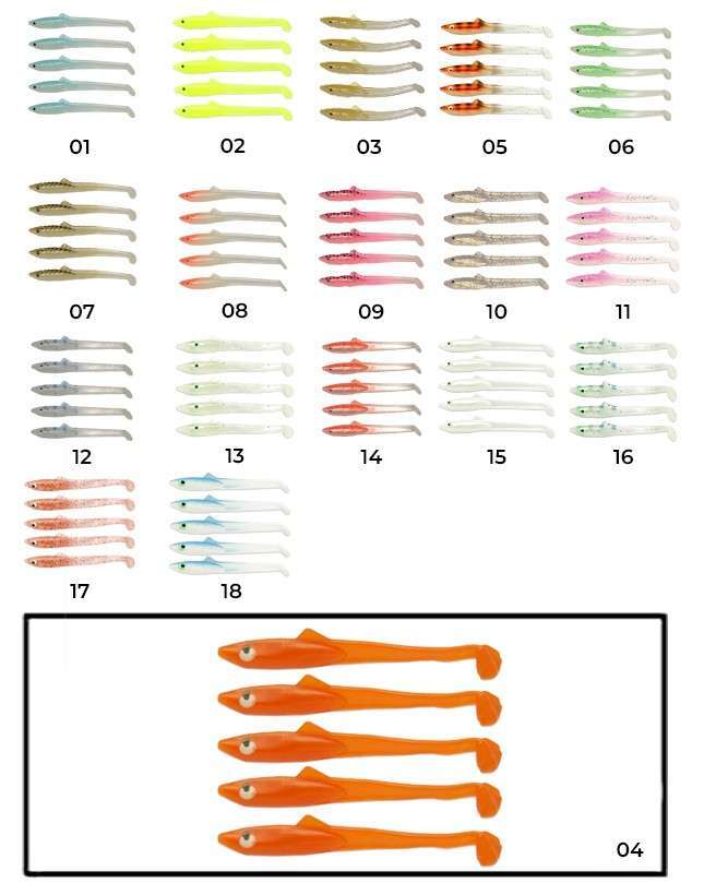 Captain 3596 Elegant 55cm Silikon Zargana 5li Paket Suni Yem - 04