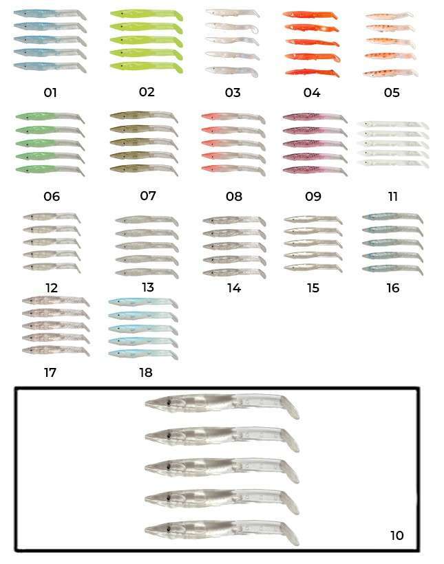 Captain 3597 Elegant 75cm Silikon Zargana 5li Paket Suni Yem - 10