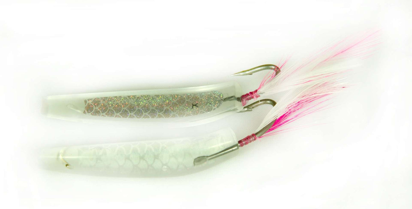 Captain 3625 Feather Jig 5cm Silikon Suni Yem 2li Paket - TRANSPARAN