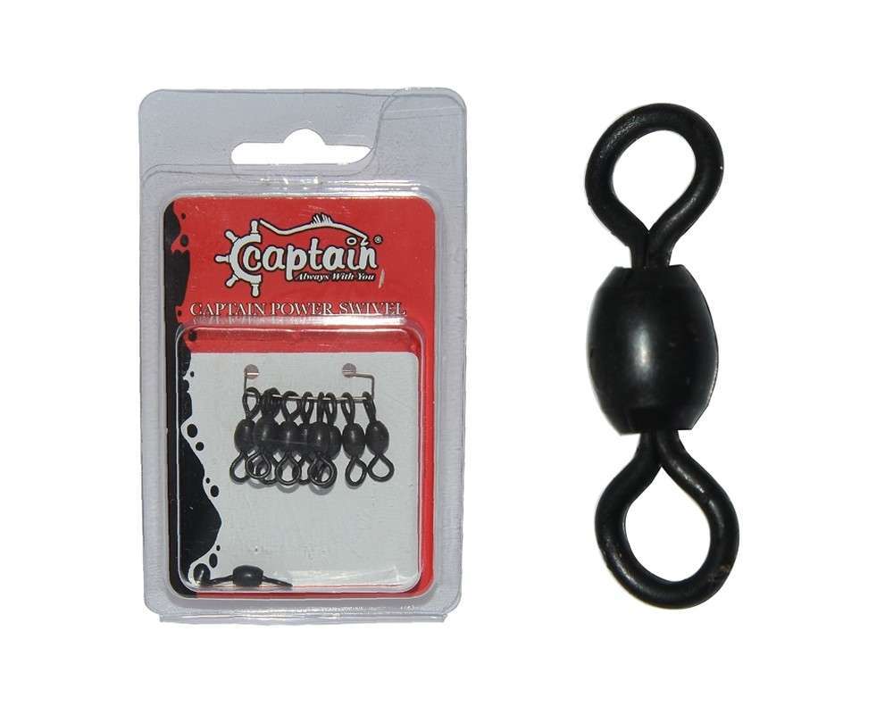 Captain 5008 Rulmanlı Crane Fırdöndü 10lu Paket Mat Black - Standart - 5