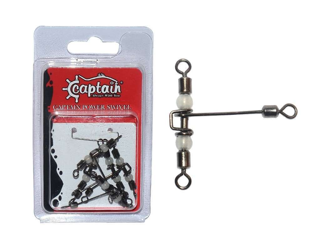 Captain 5126 Üçlü Uzun T Fırdöndü 5li Paket Black Nikel - Standart - 4X5