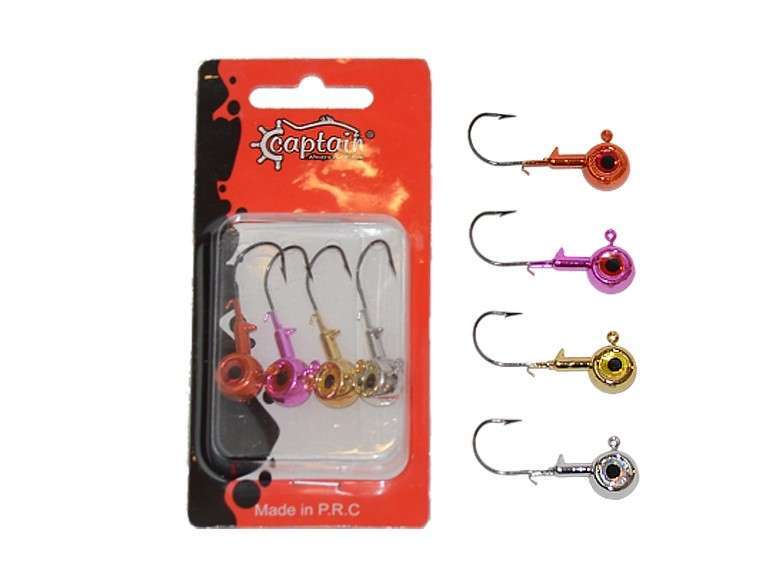 Captain 6415 Jig Head Angel Kiss 4lü Set 3D Melek Gözlü Jig Head - Standart - 14 GR