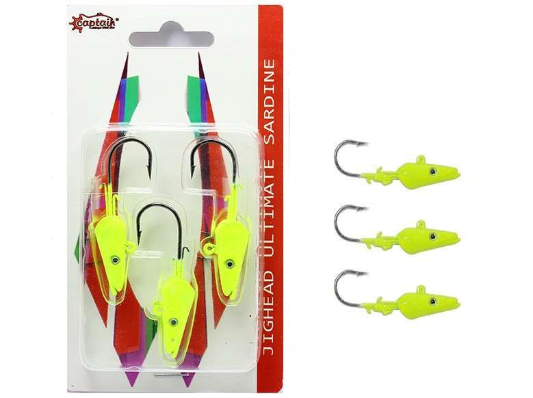 Captain 6457 Jig Head 15gr Ultimate Sardine 3lü Set - 6