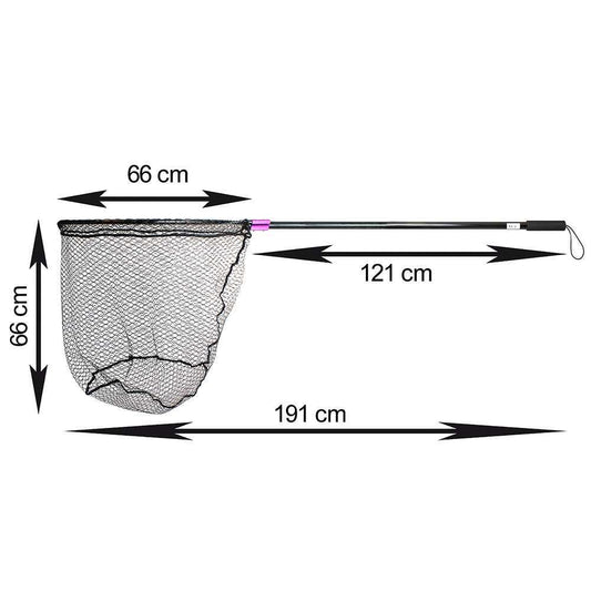 Captain 6783 Kepçe Tek Parça 120cm Alüminyum Saplı 70x60cm Rubber Tor