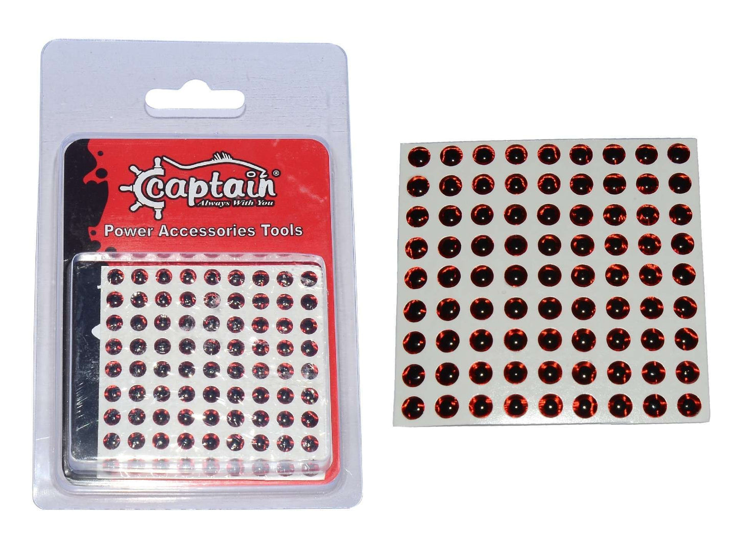 Captain 7631 Göz 5mm Silikon Damla Göz 81i Paket - KıRMıZı