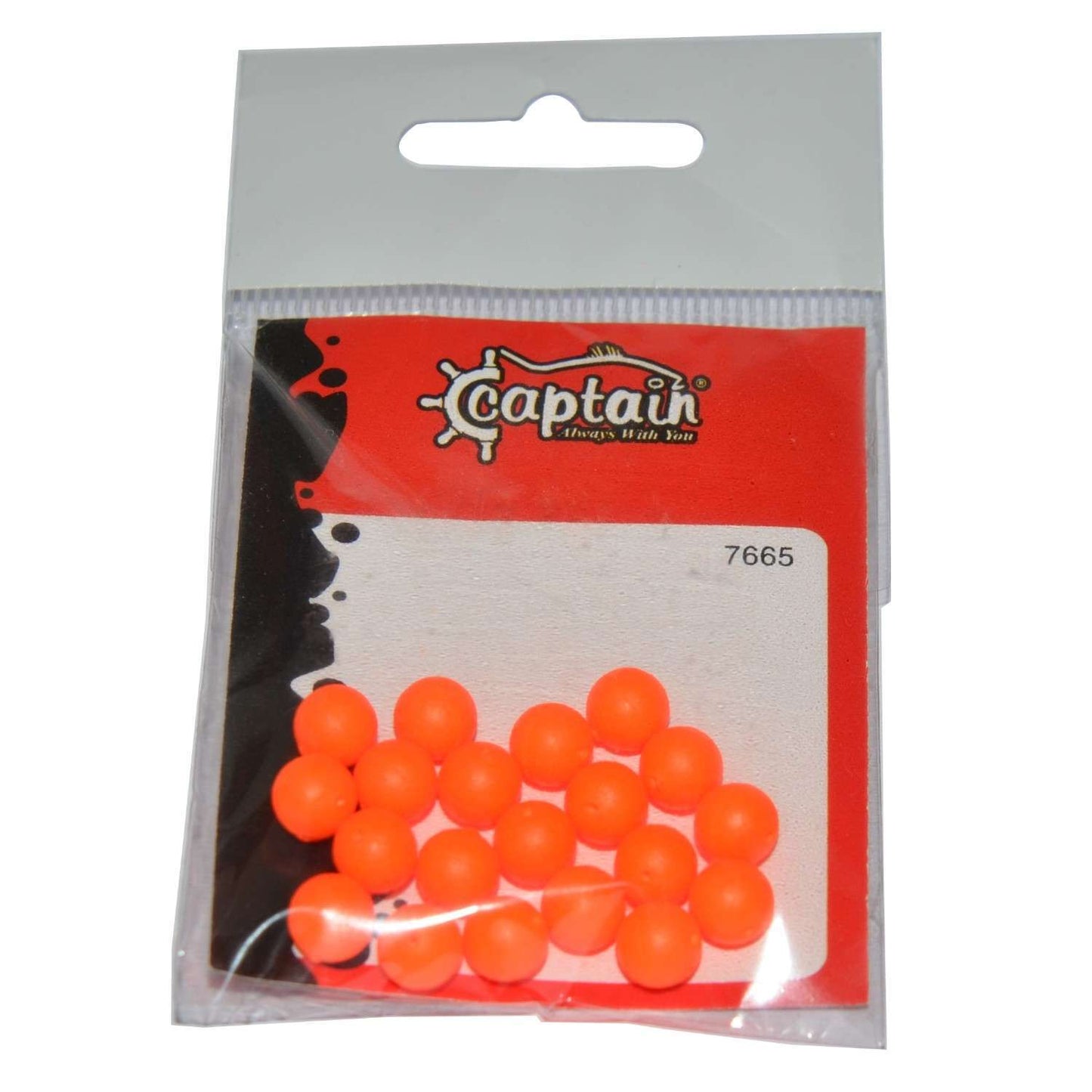Captain 7665 Renkli Boncuk Yuvarlak 75mm Silikon Boncuk 20li Paket - TURUNCU