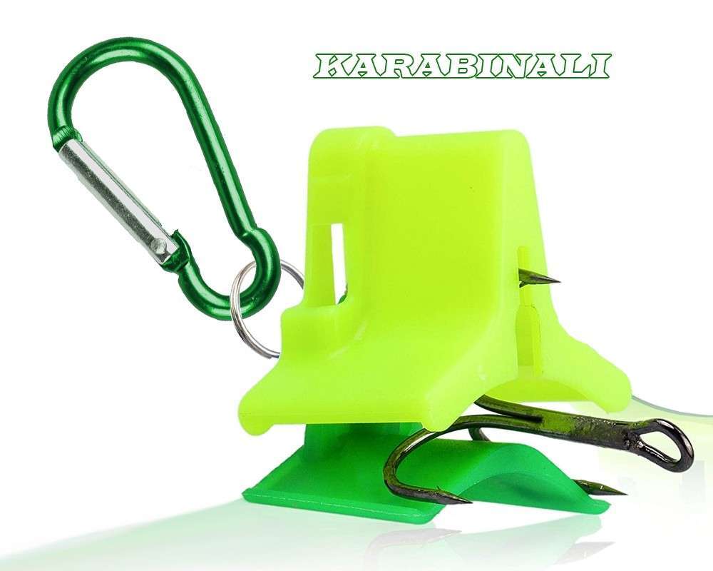Captain 7684 Üçlü İğne Koruyucu Karabinalı Aparat 10lu Paket - Standart