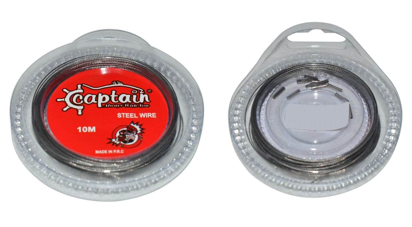 Captain Çelik Tel 10mt Steel Wire Leader - Standart - 15 LBS