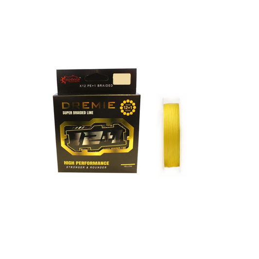Captain Dremie Rounder 12+1 Spin İp Misina 150mt Yellow