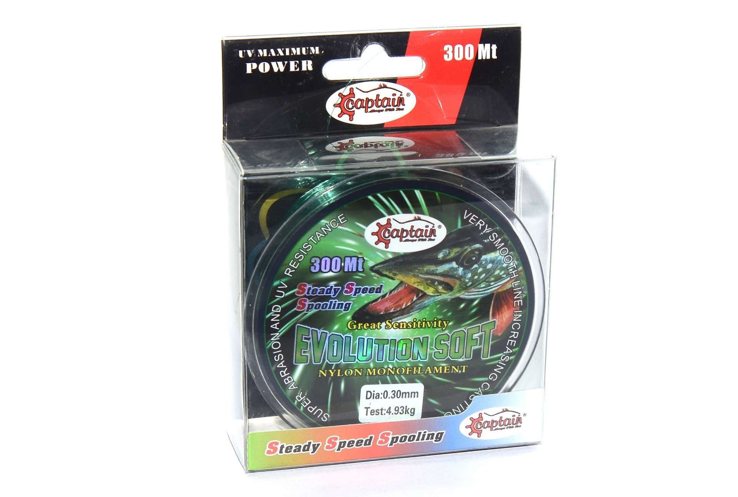 Captain Evolution Soft 300mt Monofilament Misina Yeşil - Standart - 0.35 MM