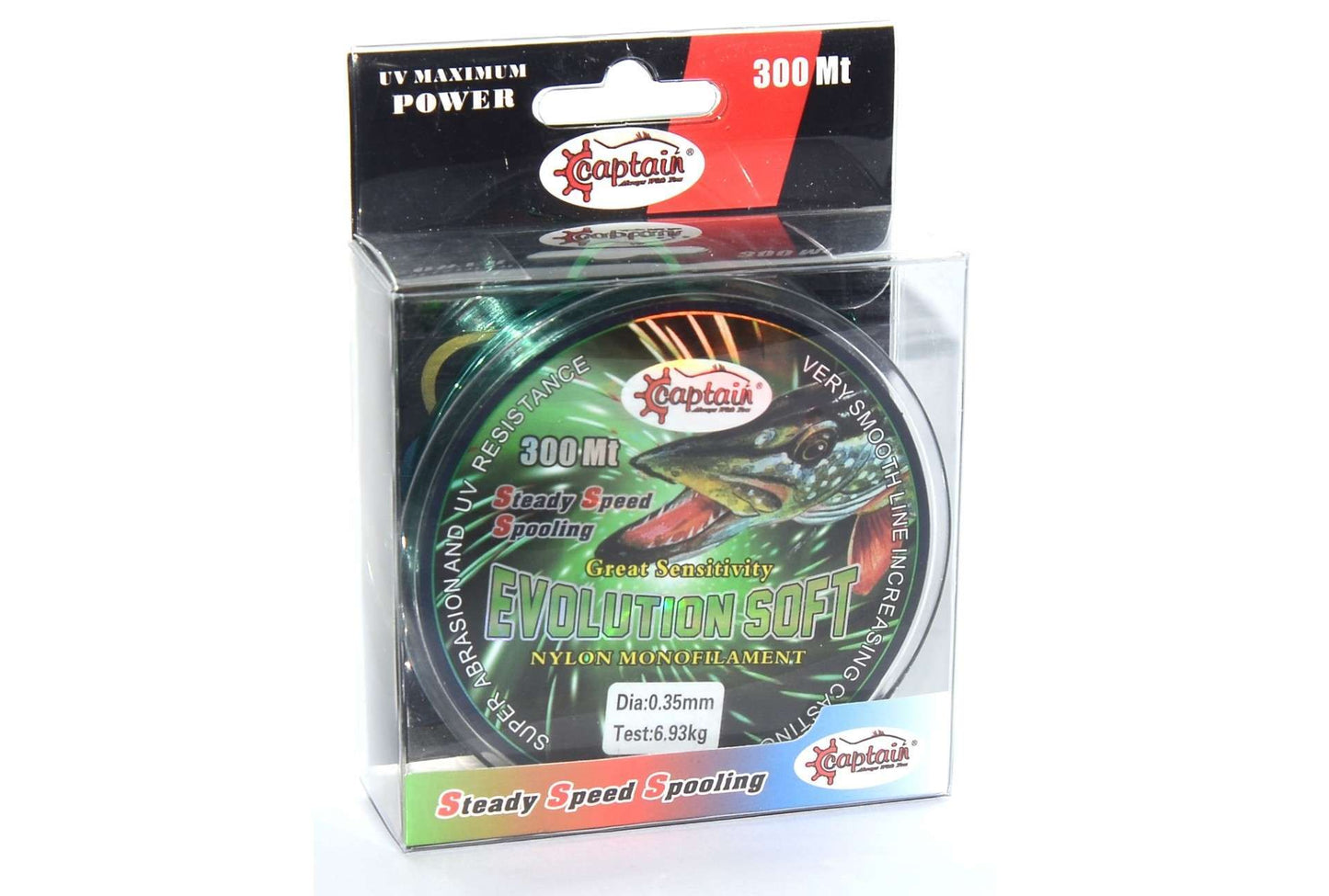 Captain Evolution Soft 300mt Monofilament Misina Yeşil - Standart - 0.30 MM