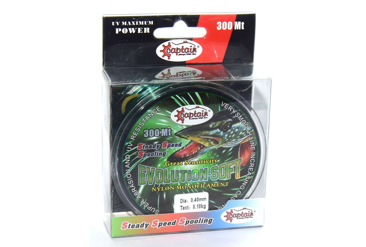 Captain Evolution Soft 300mt Monofilament Misina Yeşil - Standart - 0.35 MM