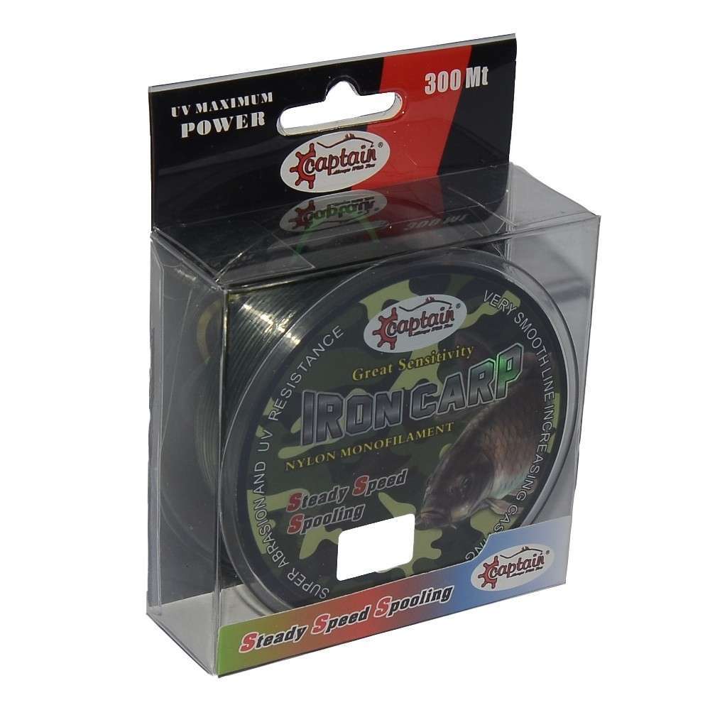 Captain İron Carp 300mt Monofilament Misina Kamuflaj - Standart - 0.35 MM