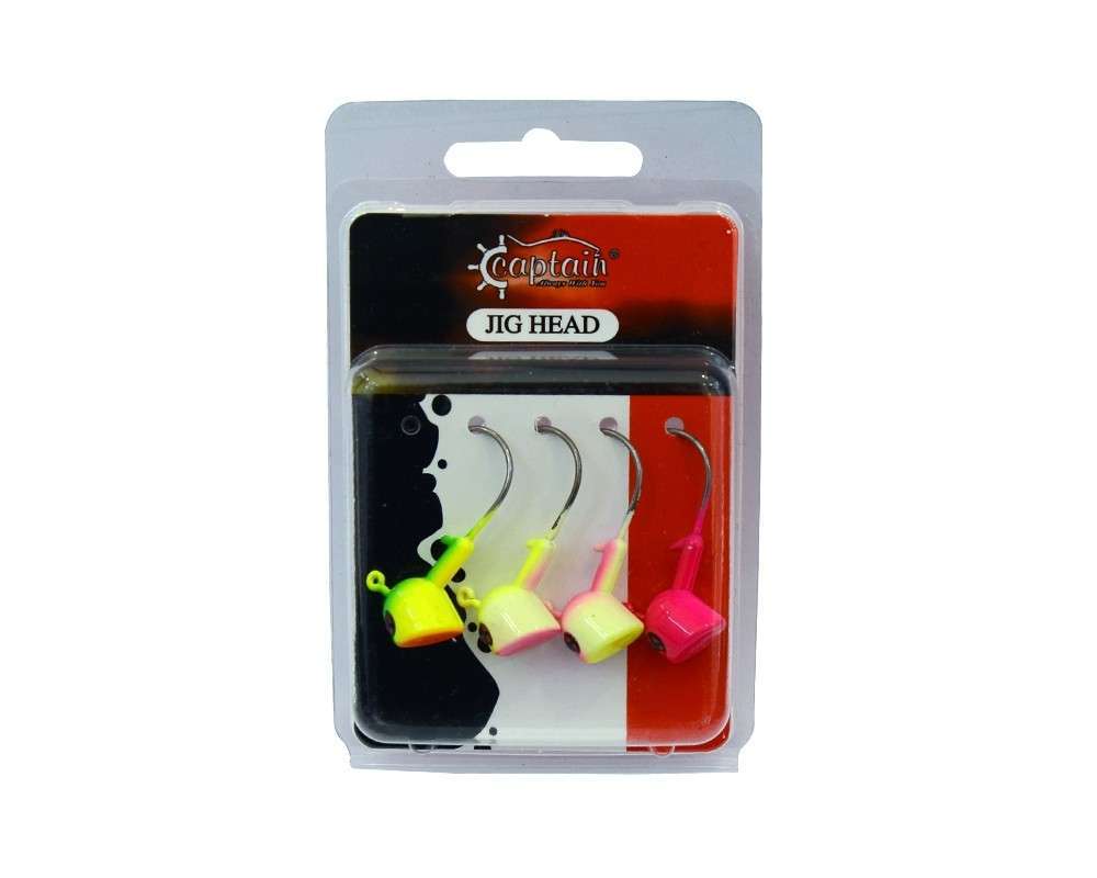 Captain Jig Head Bastet 4lü Mix Set Kesik Kafa Jig Head - Standart - 10 GR