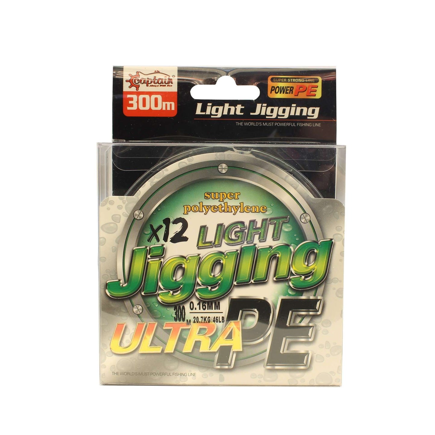 Captain Light Jigging 12X Ultra PE 12 Örgü Jig İpi 300mt Multi Color - Standart - 0.18 MM