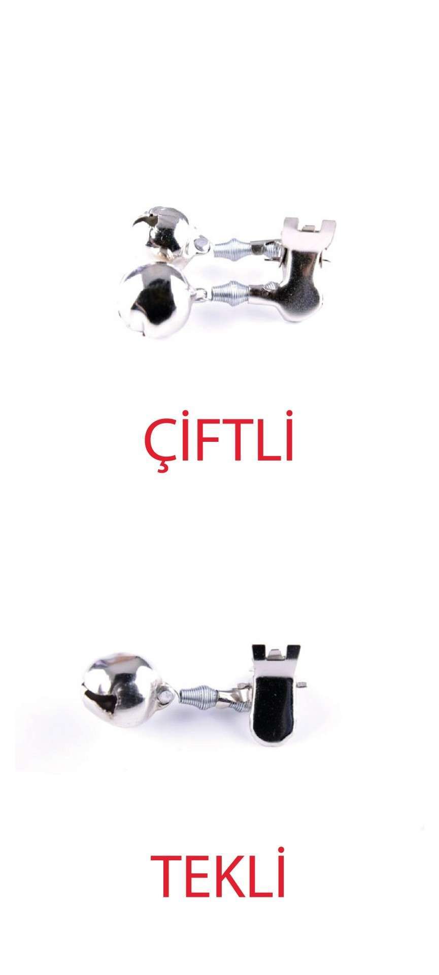 Captain Olta Zili Metal Kıskaçlı 18mm Kamış Zili - Standart - ÇIFTLI