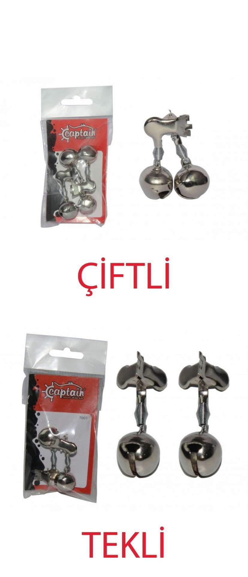 Captain Olta Zili Metal Kıskaçlı Pakette 2 Adet 18mm - Standart - TEKLI