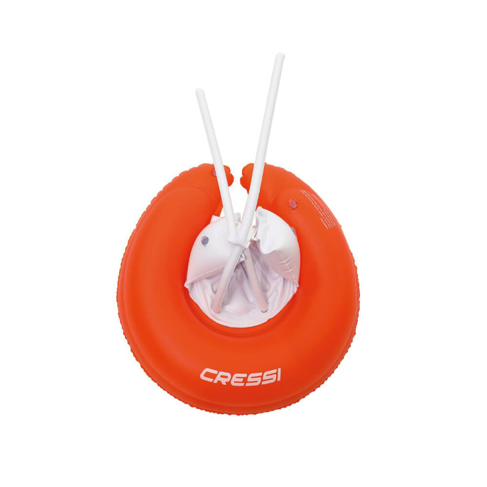 Cressi Baby Swim Ring With Seat And Braces Can Simidi - ORANGE - 32X50CM