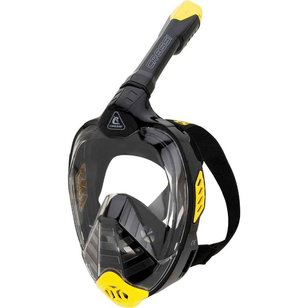 Cressi Bali Tam Yüz Maske - BLACK / YELLOW - L/XL