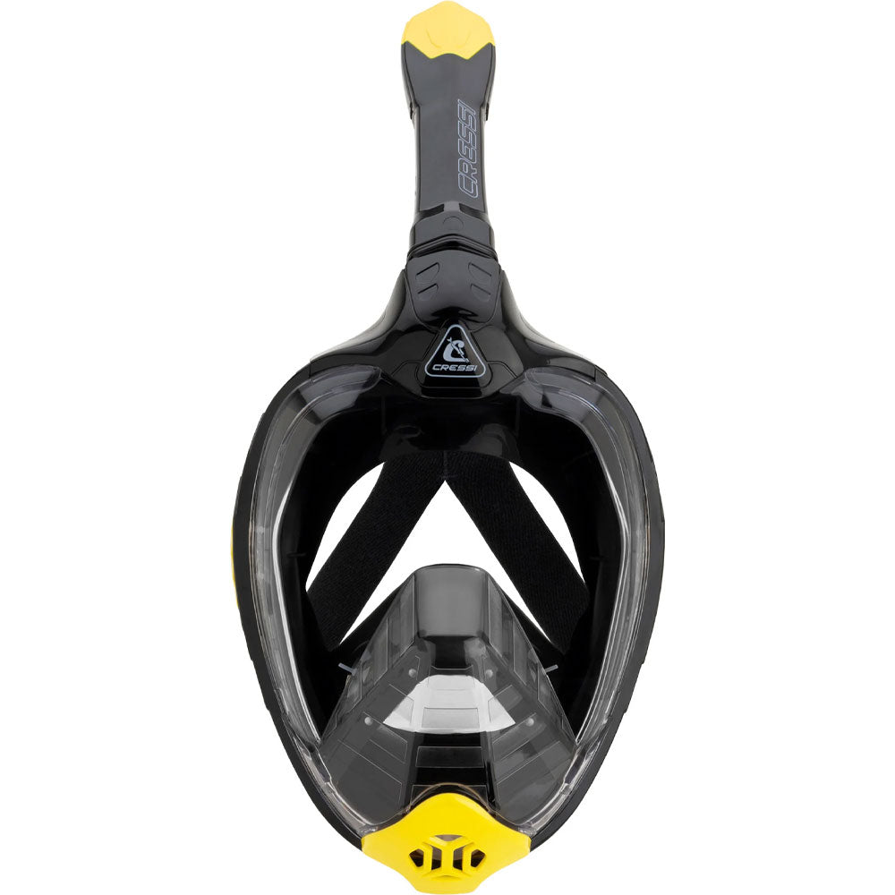 Cressi Bali Tam Yüz Maske - BLACK / YELLOW - L/XL