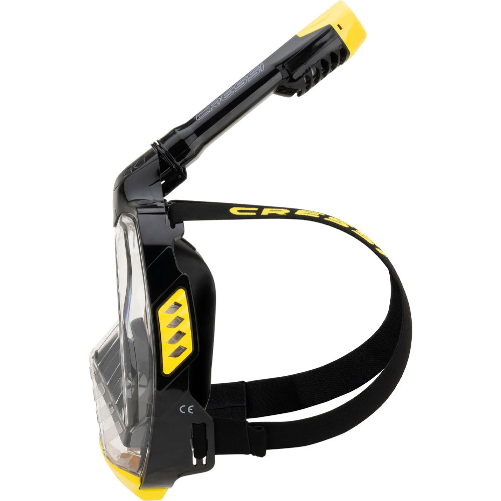Cressi Bali Tam Yüz Maske - BLACK / YELLOW - L/XL