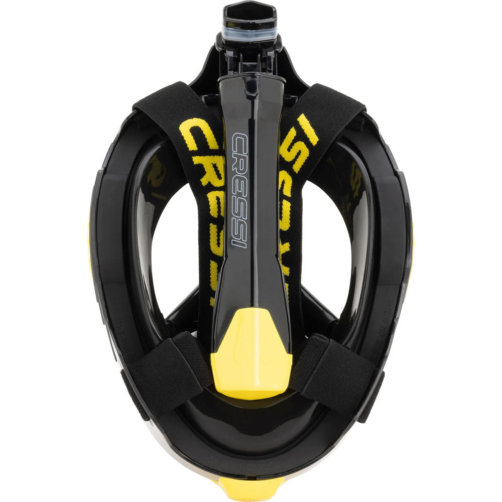 Cressi Bali Tam Yüz Maske - BLACK / YELLOW - L/XL