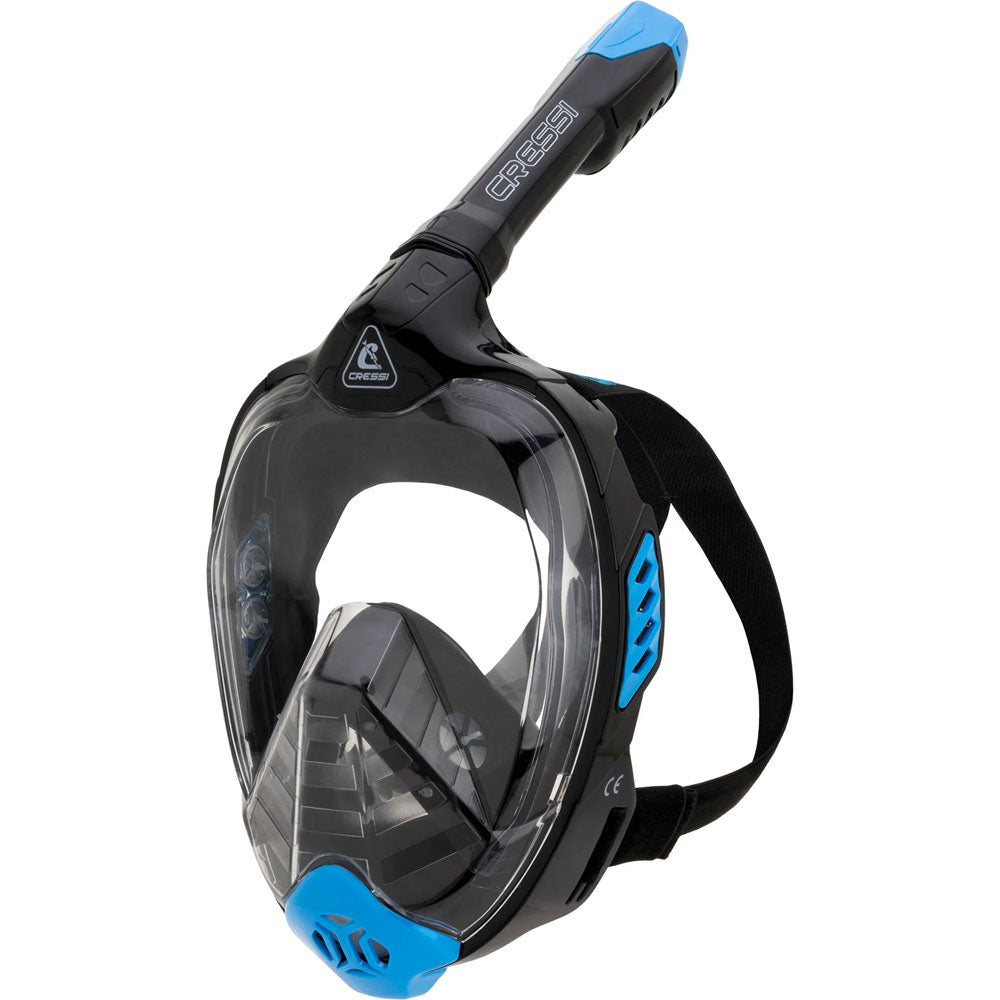Cressi Bali Tam Yüz Maske - BLACK / BLUE - L/XL