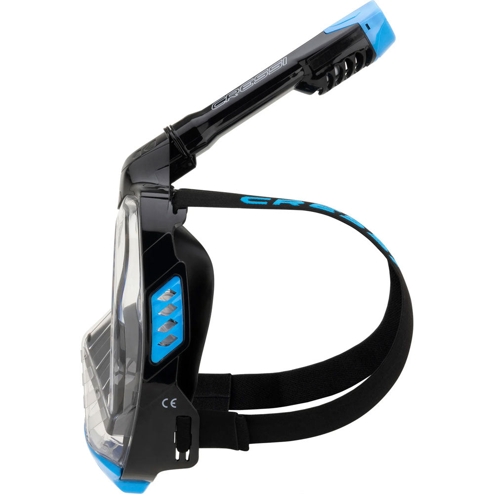 Cressi Bali Tam Yüz Maske - BLACK / BLUE - L/XL
