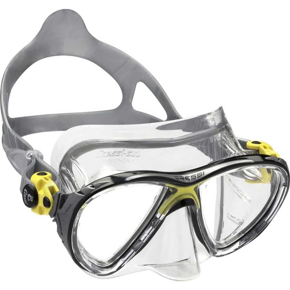 Cressi Big Eyes Evolution Crystal Dalış Maskesi - CLEAR-YELLOW