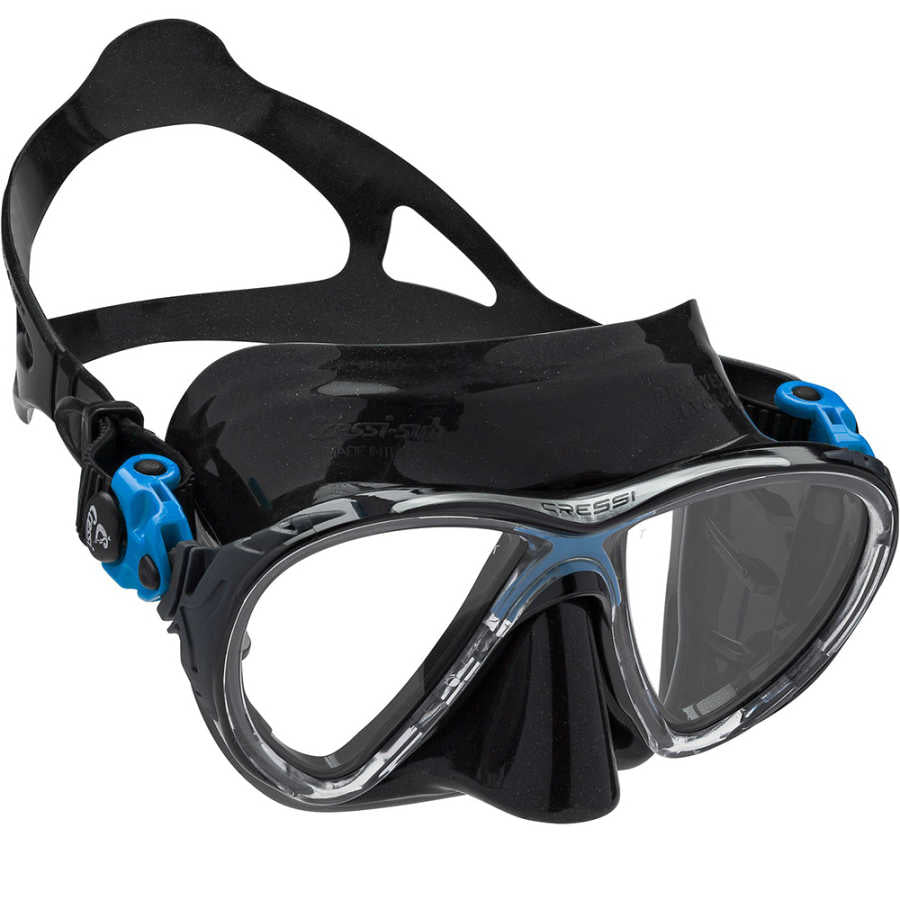 Cressi Big Eyes Evolution Dalış Maskesi - BLACK-BLUE