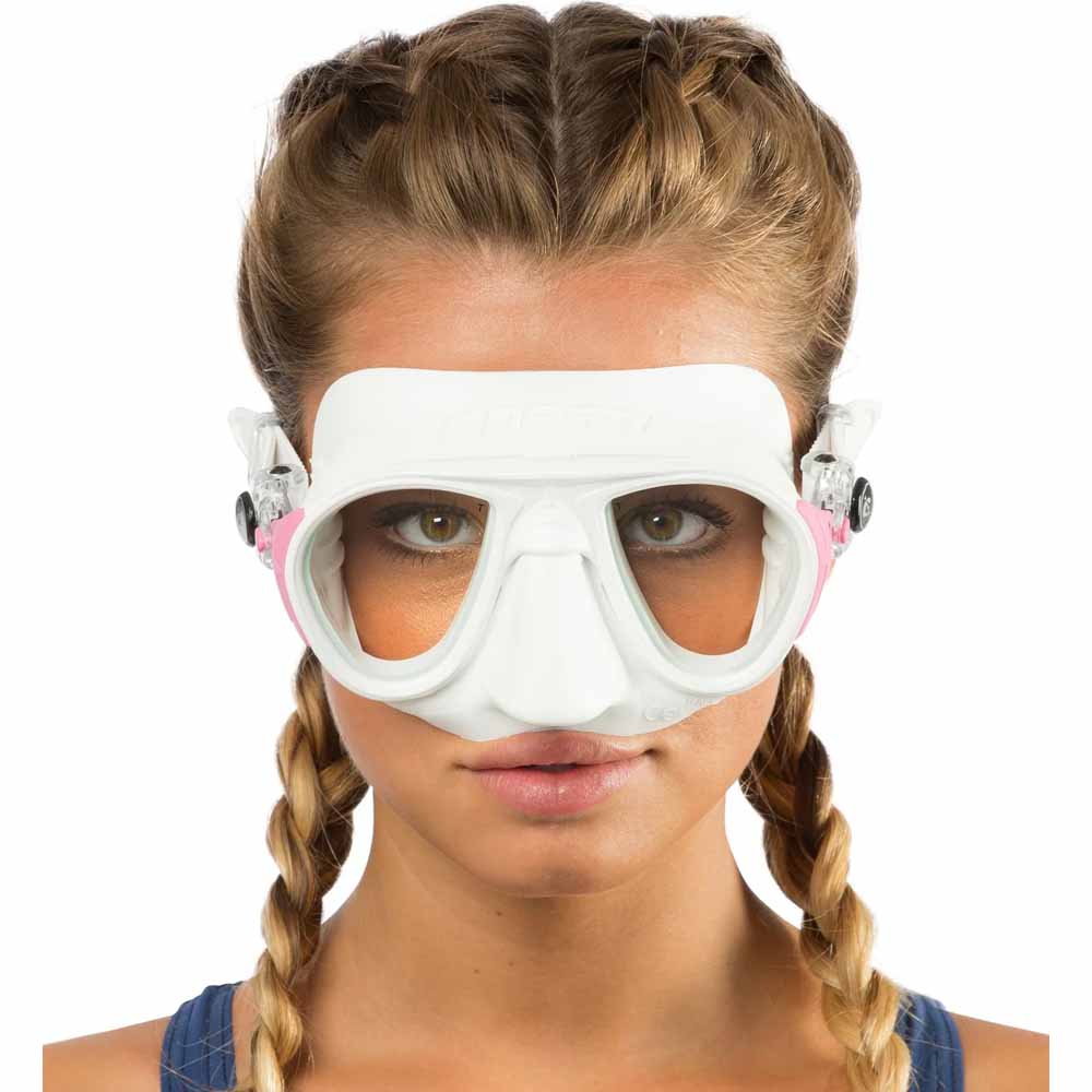 Cressi Calibro Dalış Maskesi - WHITE-PINK