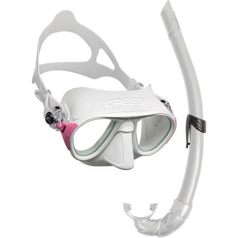Cressi Calibro Maske Corsica Şnorkel Seti - WHITE