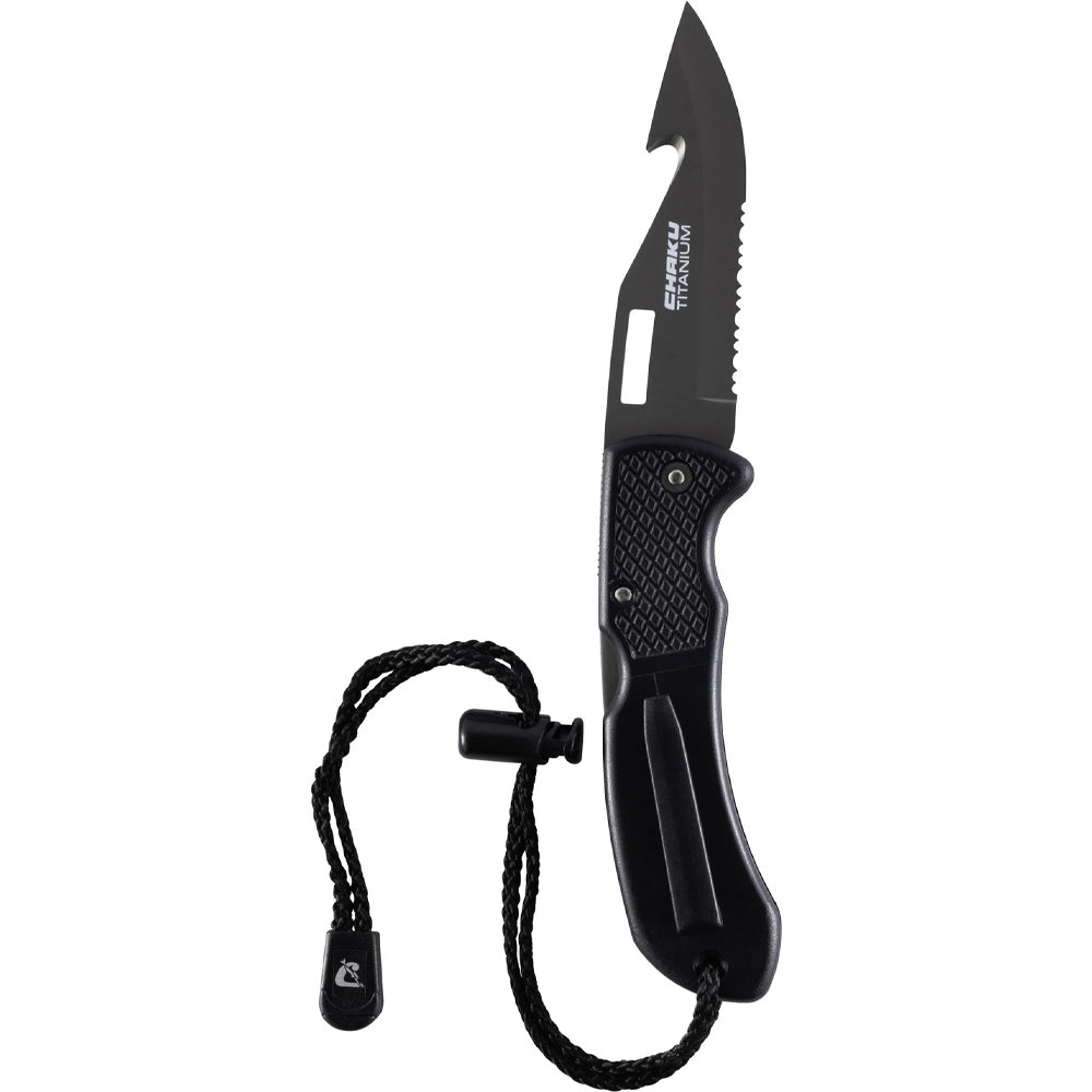 Cressi Chaku Paslanmaz Çelik Dalış Bıçağı - BLACK - TITANIUM